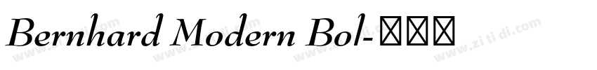 Bernhard Modern Bol字体转换